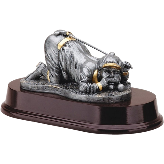 Lining Up Comic Golfer Award 4.5"