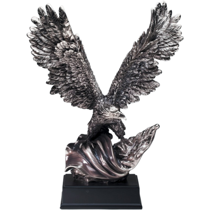 Silver Eagle Clinching Flag 19"
