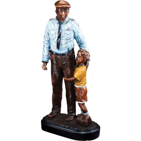 Police Officer with Child Award 12.5"