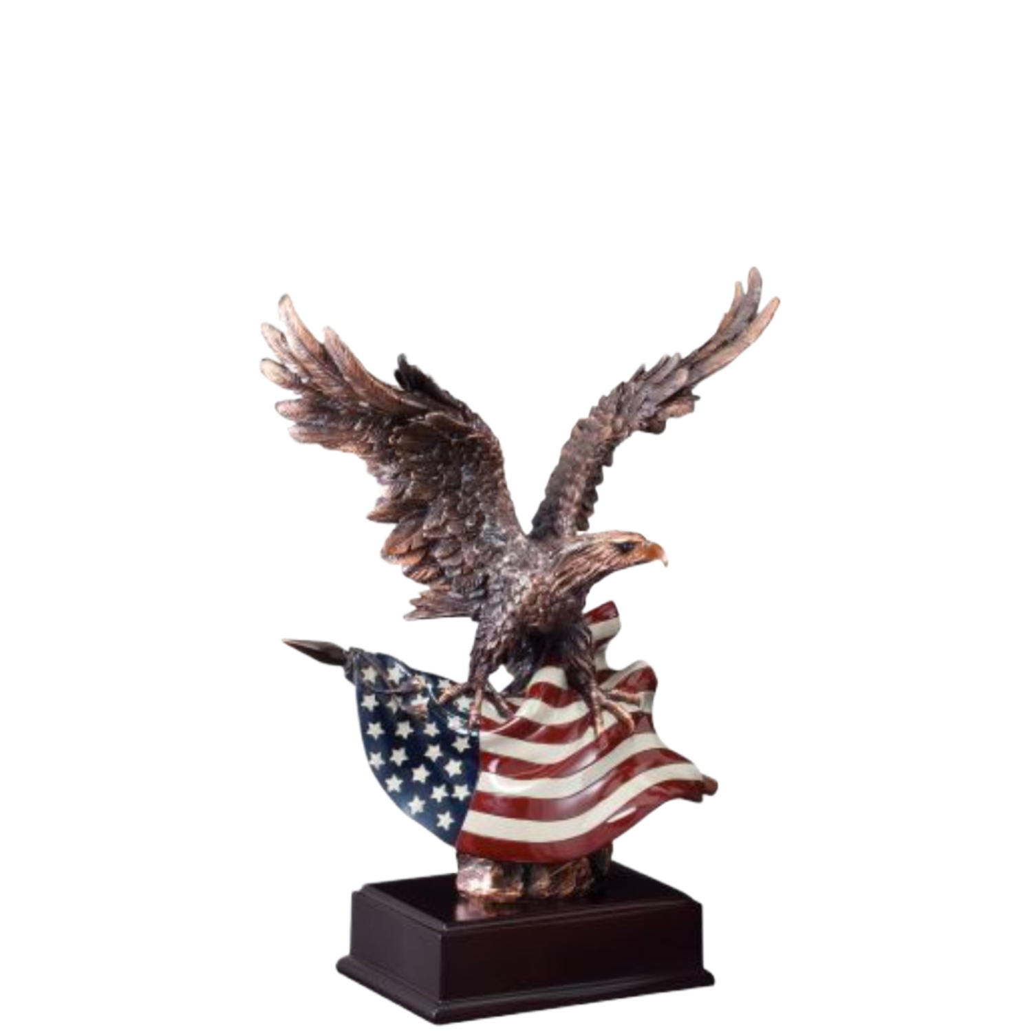 Bronze Eagle on Flag Award 10.25"