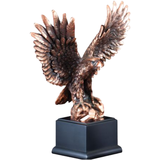 Bronze Perched Eagle Award 12"