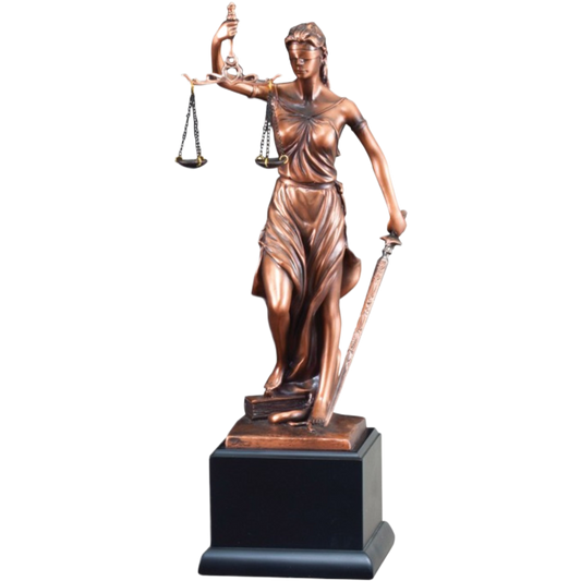 Bronze Lady Justice Award 13.5"