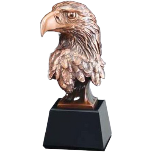 Bronze Eagle Head Award 10"