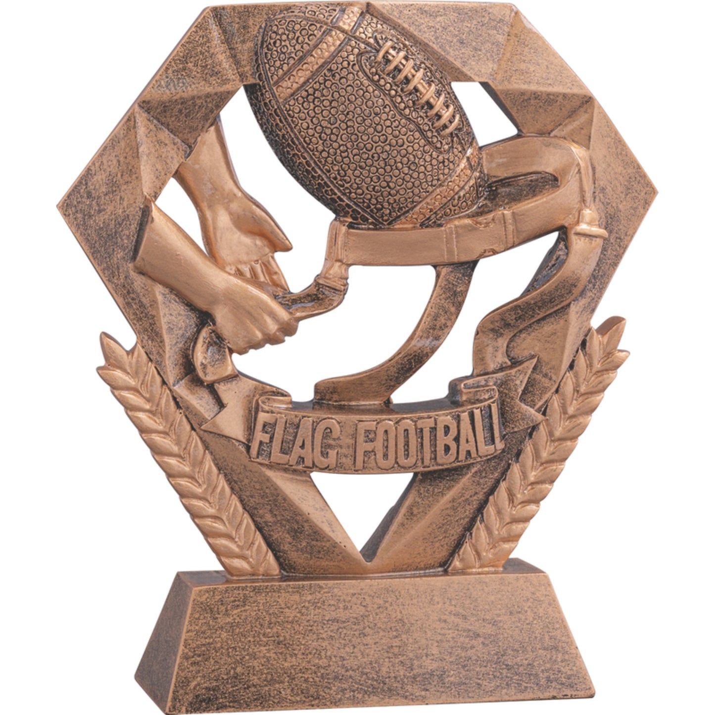 Flag Football Diamond Resin 5"