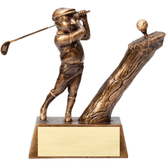 Comic Golfer Swinging Award 5.5