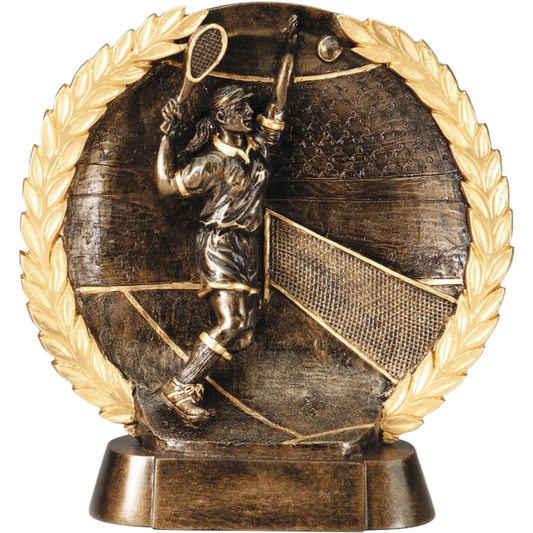 Plate Female Tennis Award 7.5"