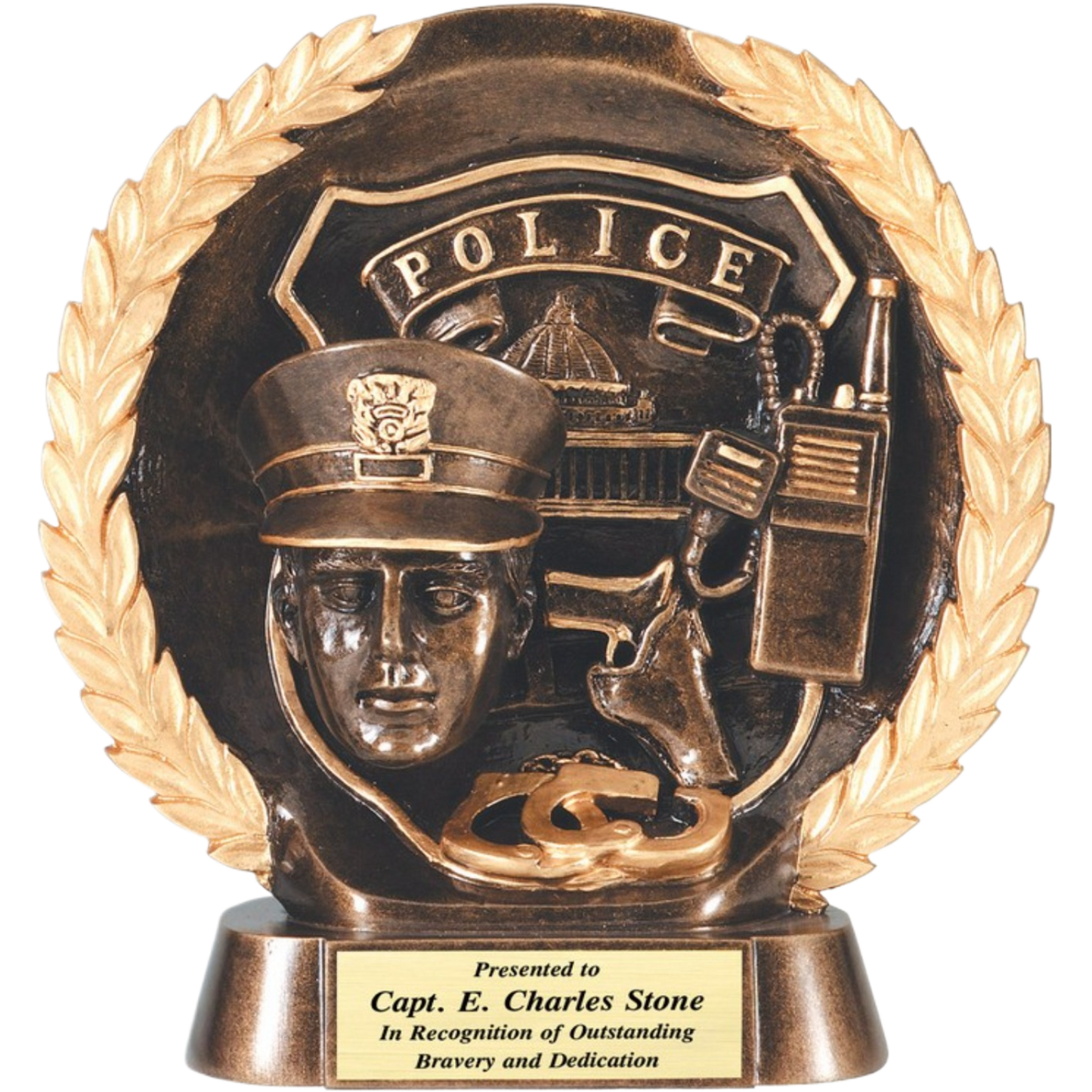 Plate Police Officer Award 7.5"