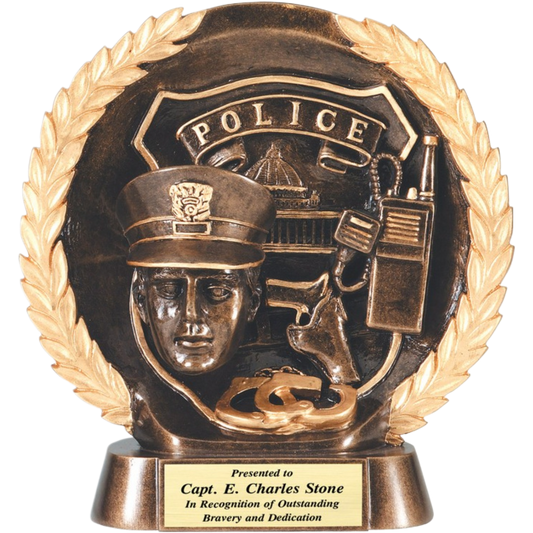 Plate Police Officer Award 7.5"