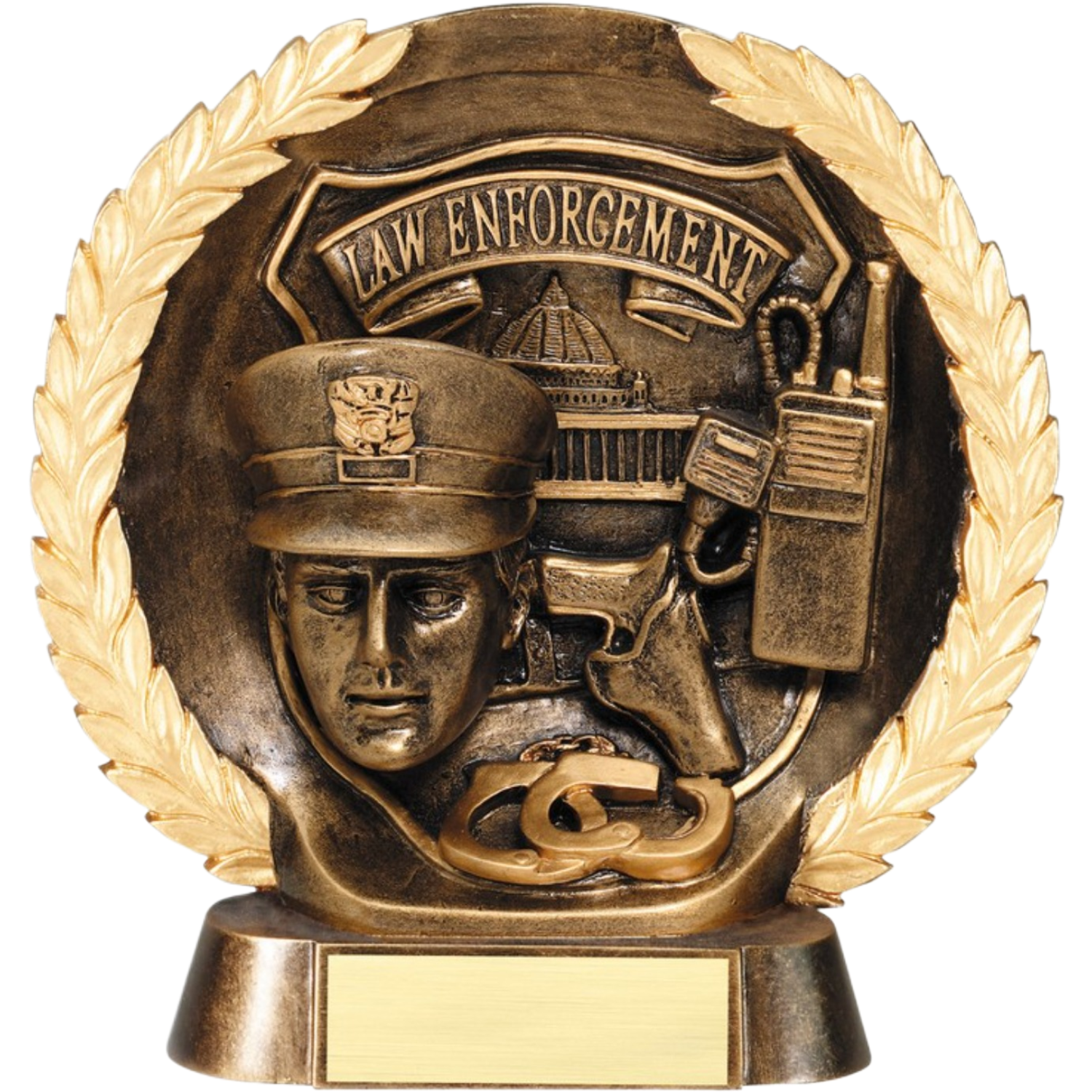 Plate Law Enforcement Award 7.5"