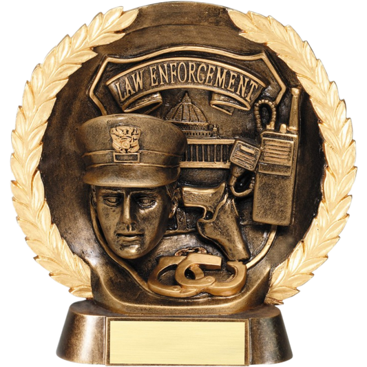 Plate Law Enforcement Award 7.5"