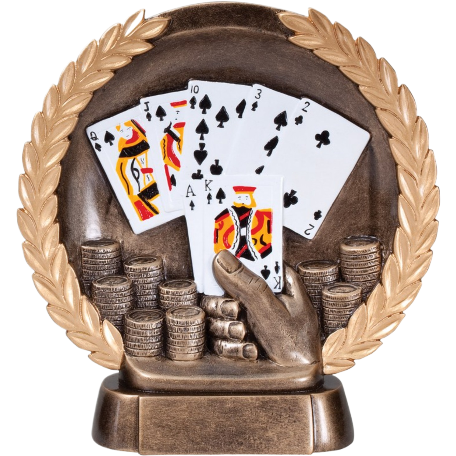 Plate Poker Hand Award 7.5"