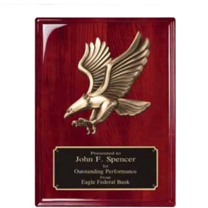 Barhill Eagle Rosewood Plaque 8" x 10" / Rosewood