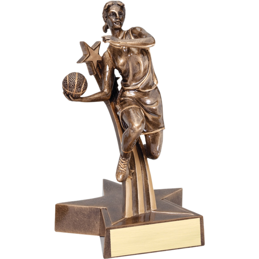 Super Star Female Basketball Award 8.5"