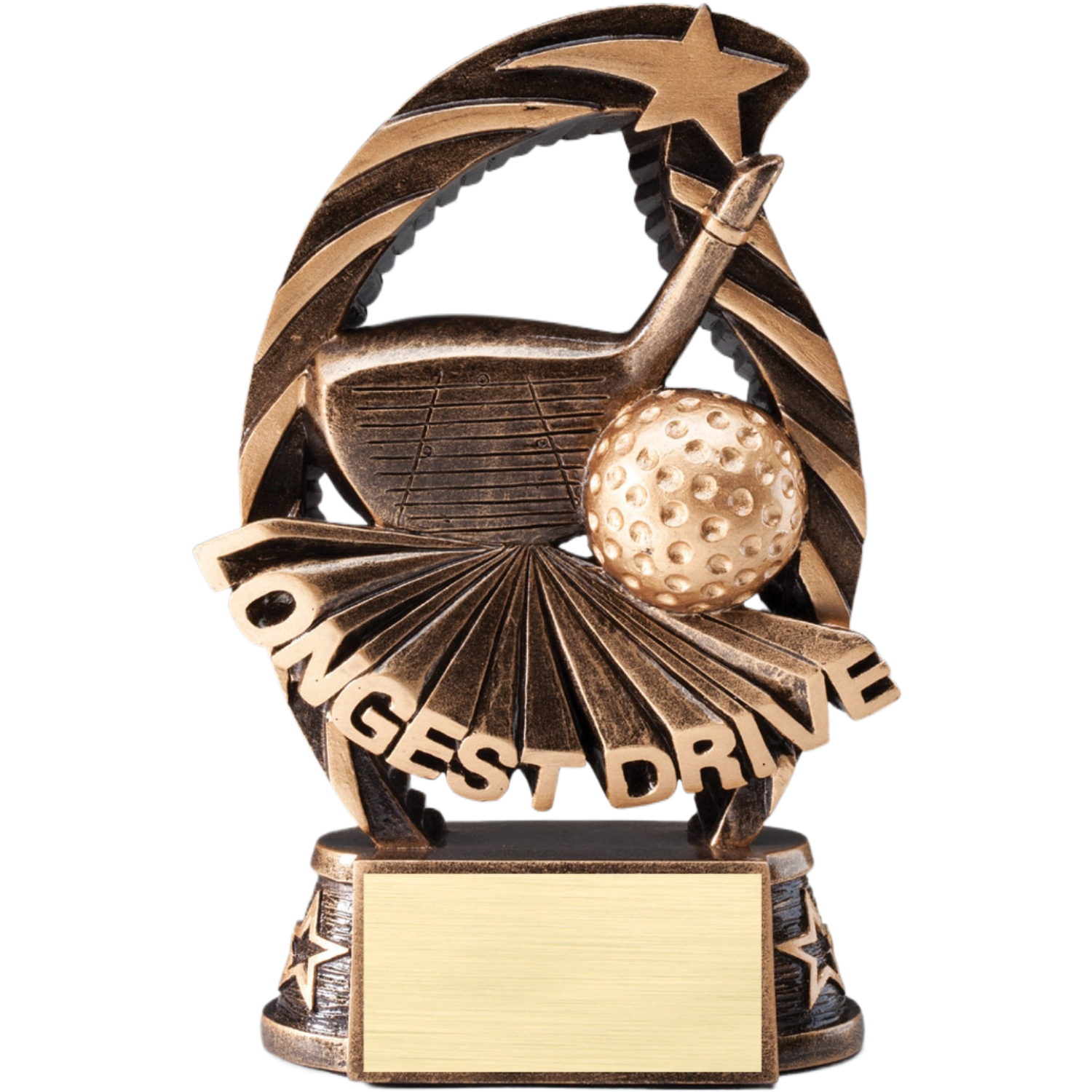Star Longest Drive Golf Award 6.5"