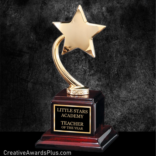 Gold Shooting Star Award 9"