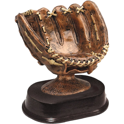 Bronze Baseball Glove Award 5"