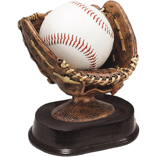 Bronze Baseball Glove Award 5"