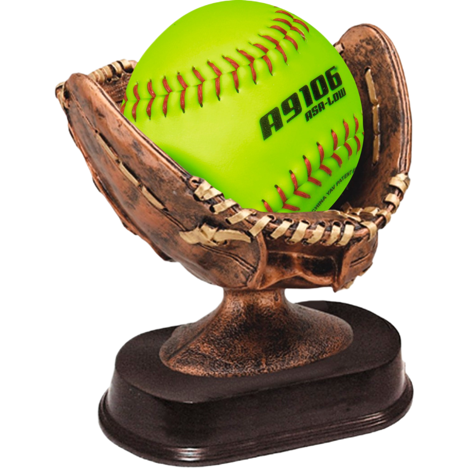 Bronze Softball Glove Award 6"