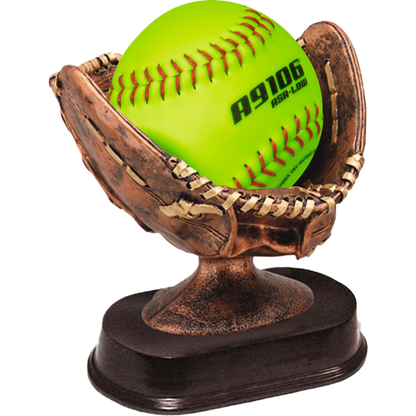 Bronze Softball Glove Award 6"