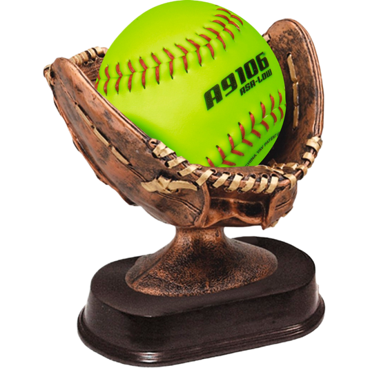 Bronze Softball Glove Award 6"