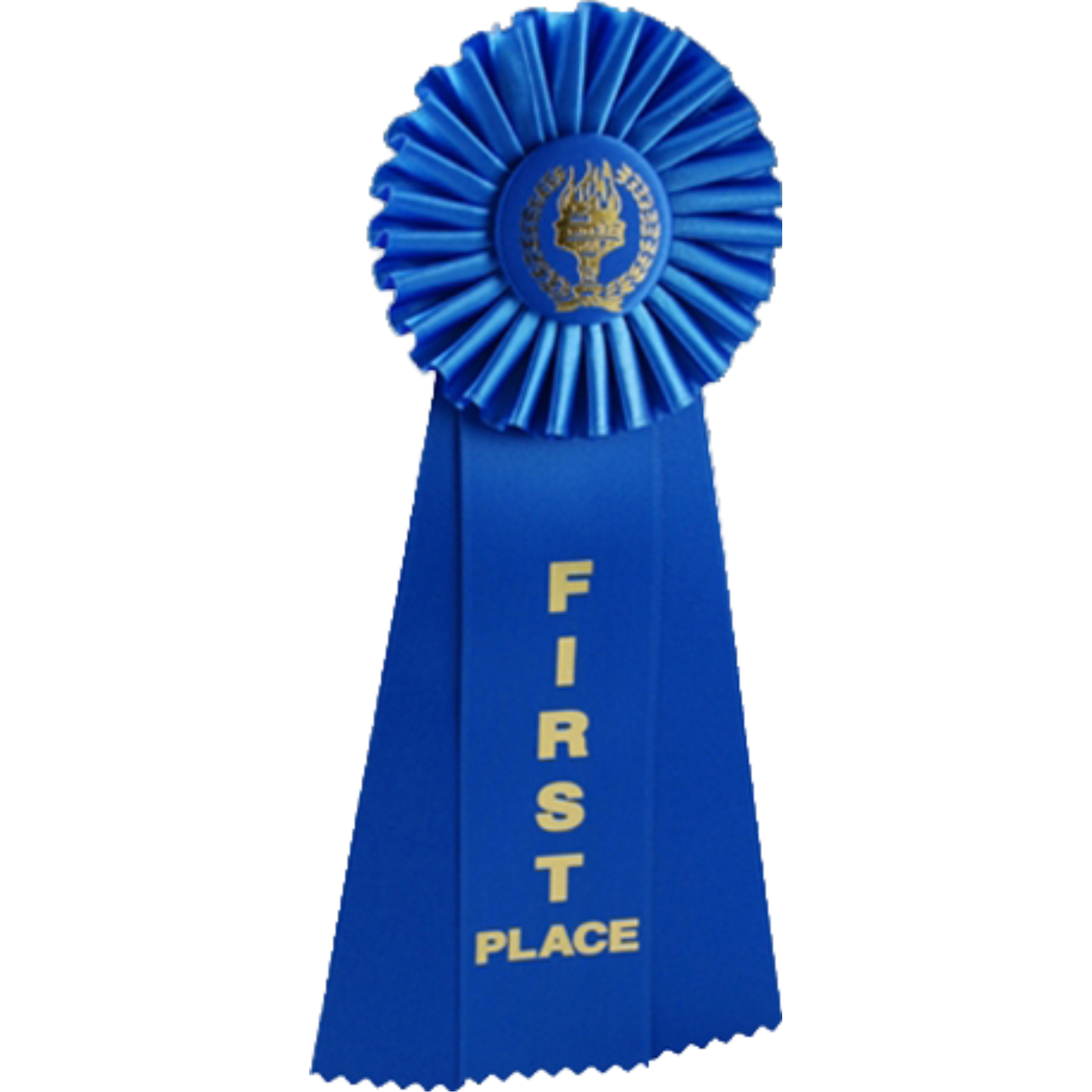 Rosette 1st Place Ribbon 11" / Blue