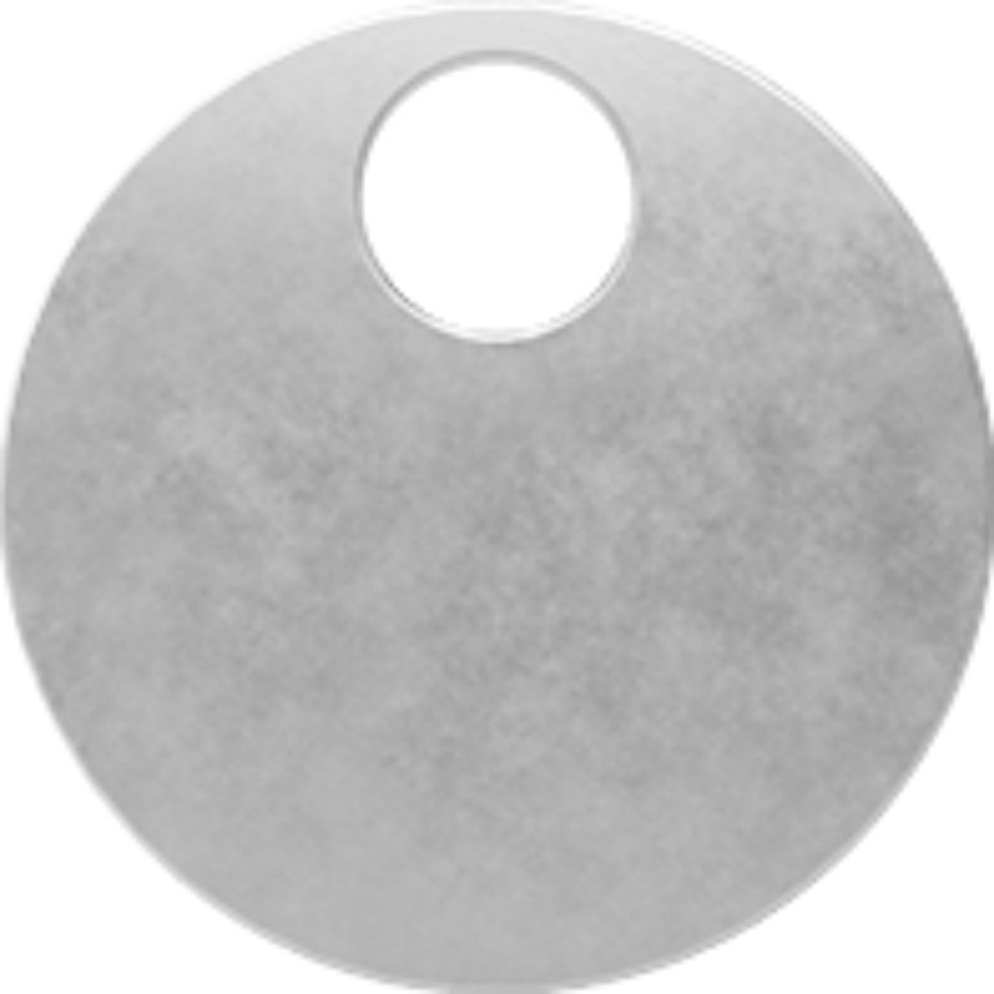Stainless Steel Tag - Circle - Large Hole