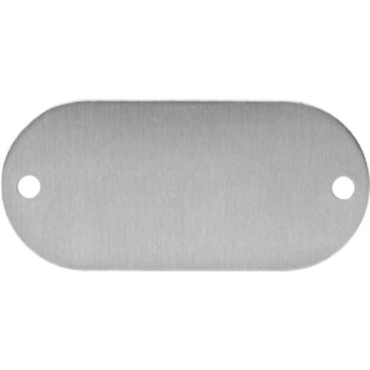 Stainless Steel Tag - Rounded