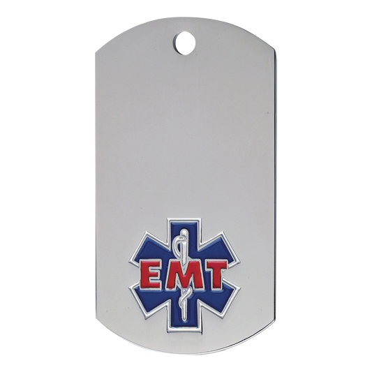 EMT Dog Tag 2" / Silver