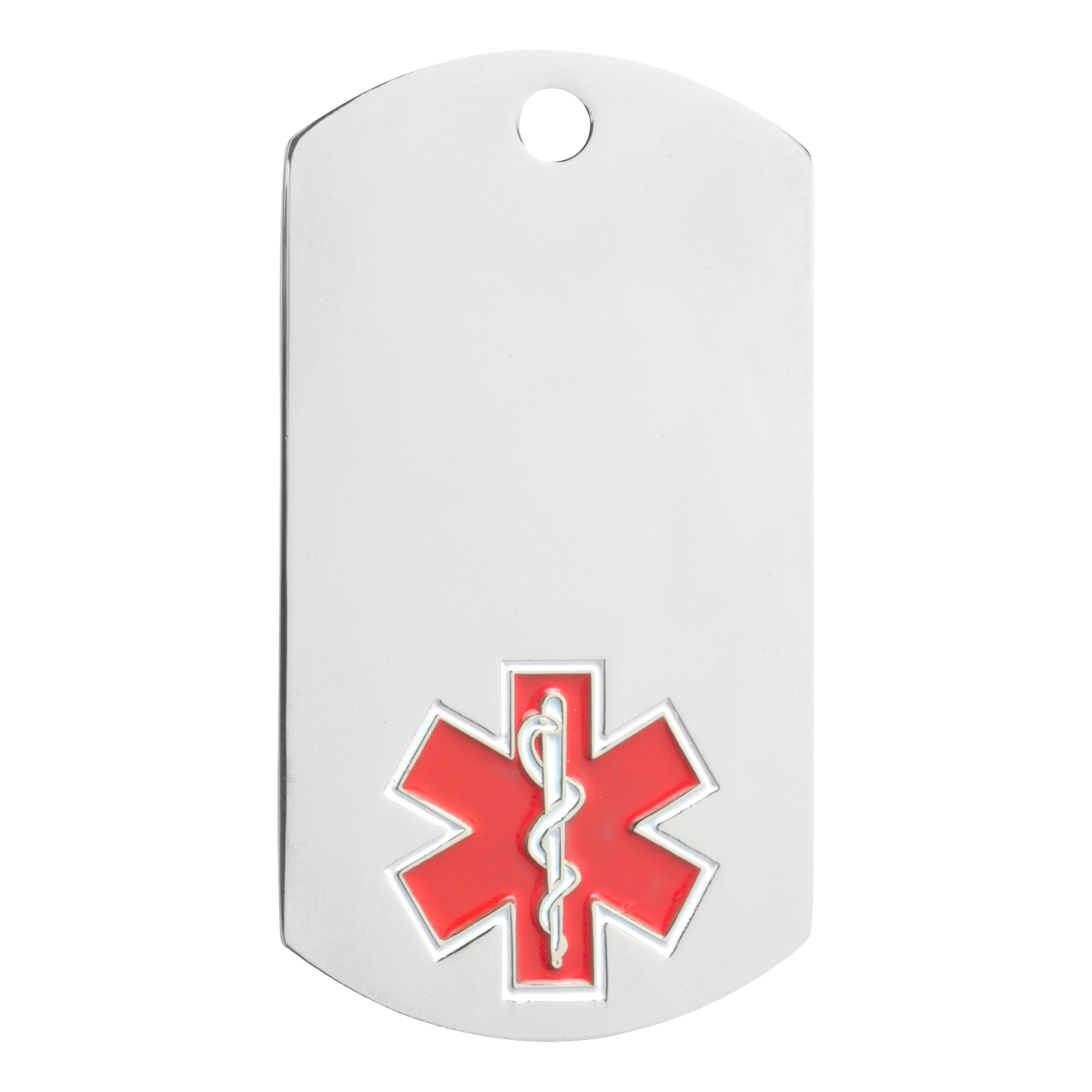 Medical Alert Dog Tag 2" / Silver