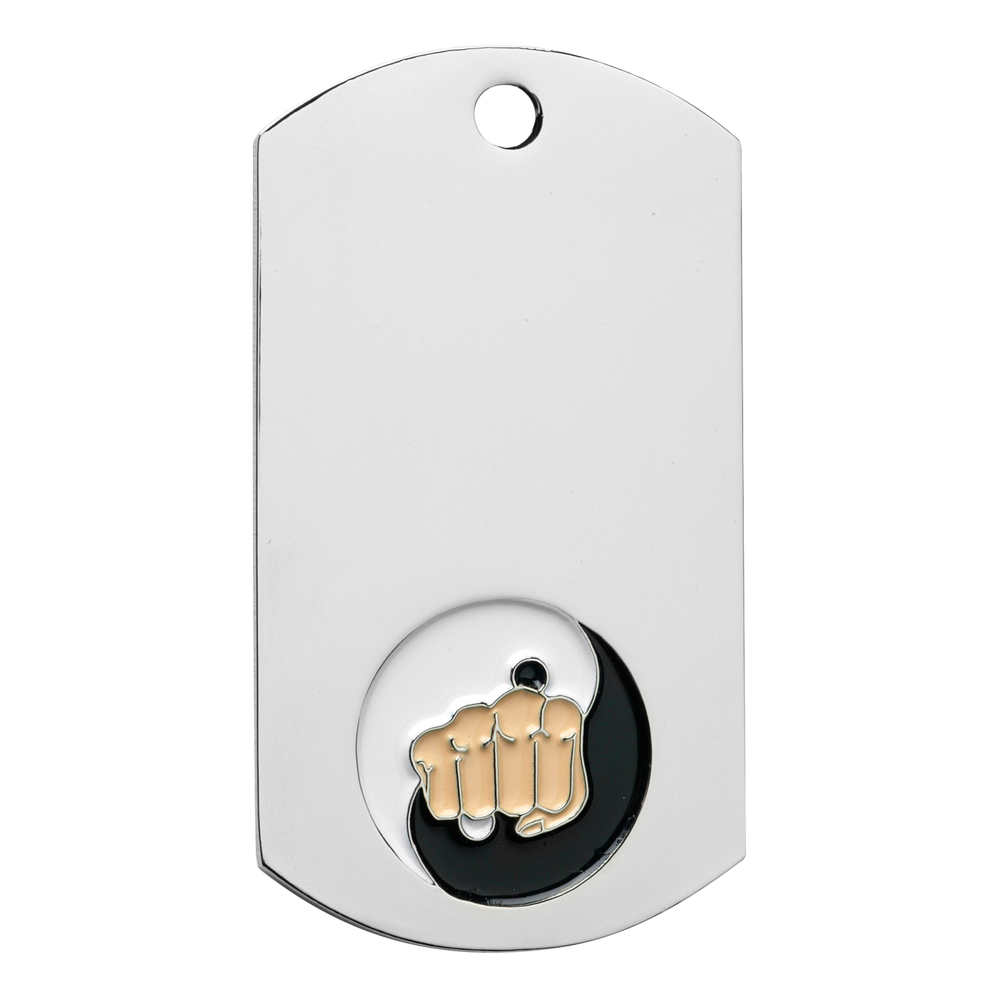 Karate Dog Tag 2" / Silver