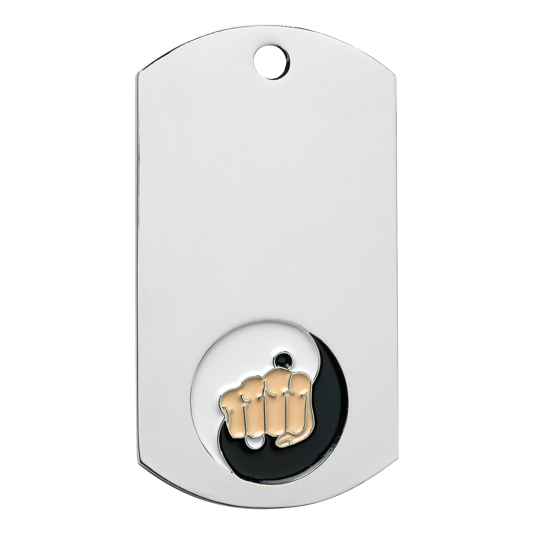 Karate Dog Tag 2" / Silver