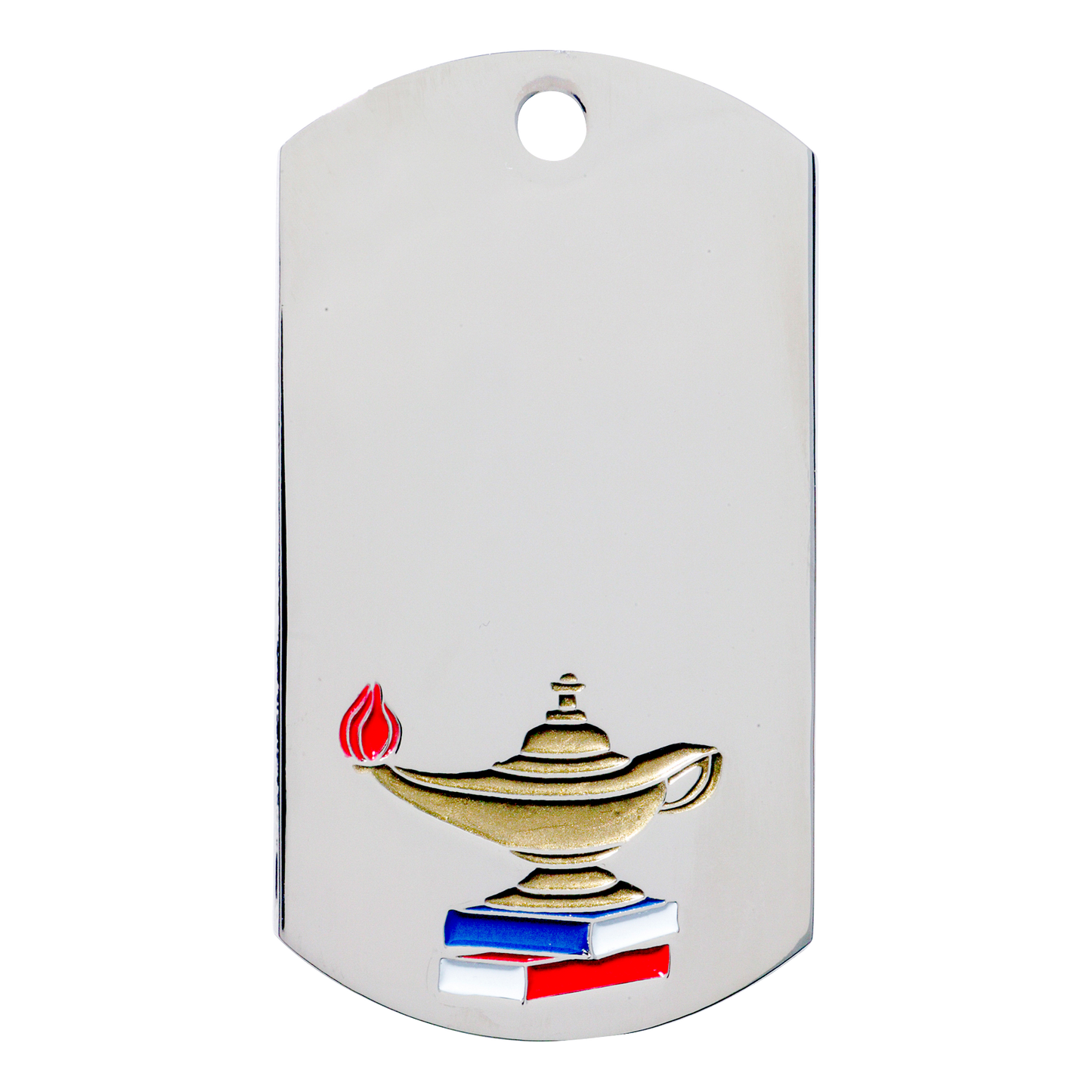 Knowledge Dog Tag 2" / Silver