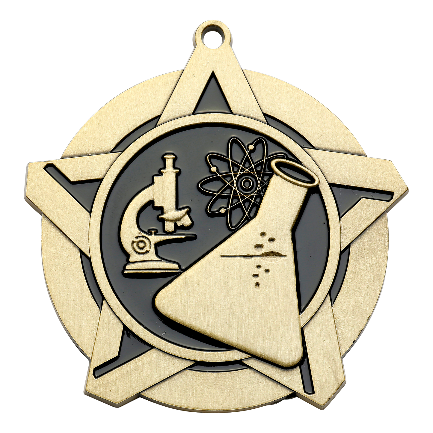 Super Star Science Medal 2.25" / Gold