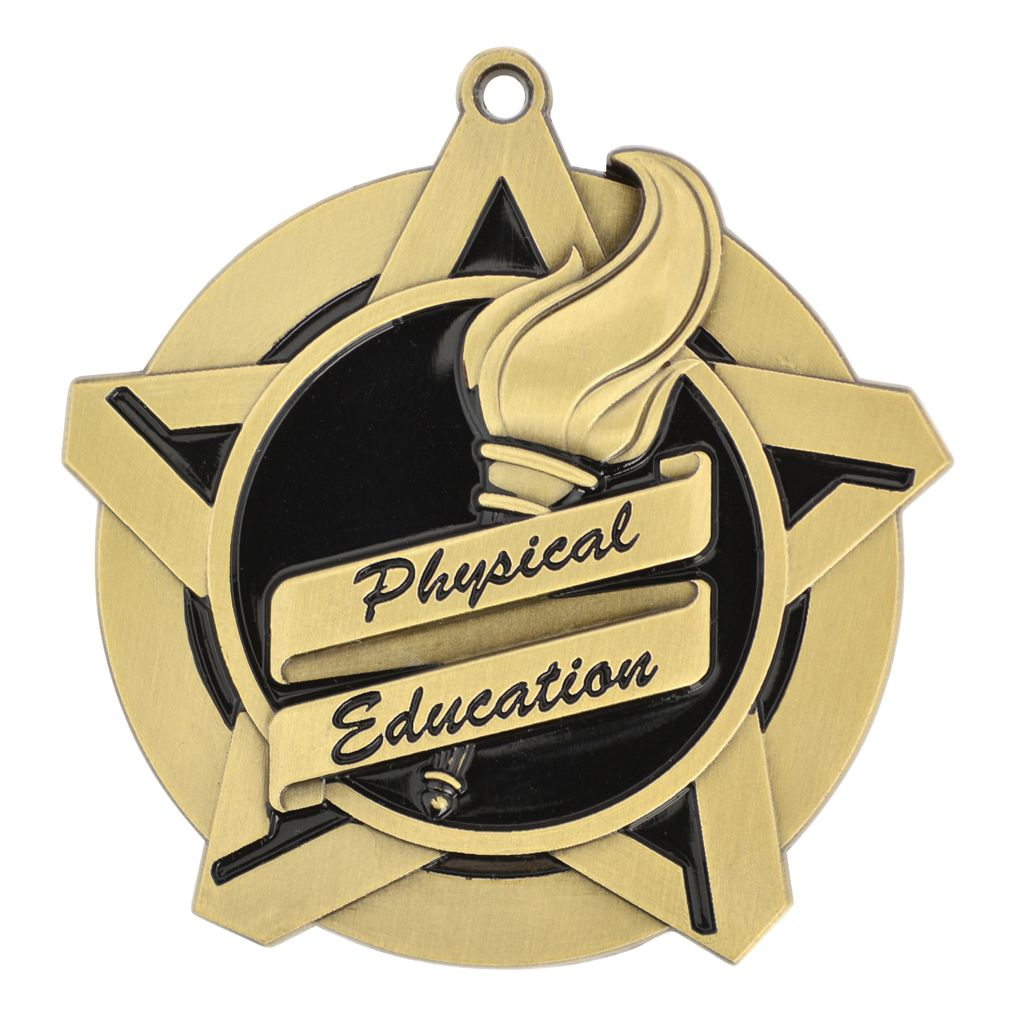 Super Star Physical Education Medal 2.25" / Gold