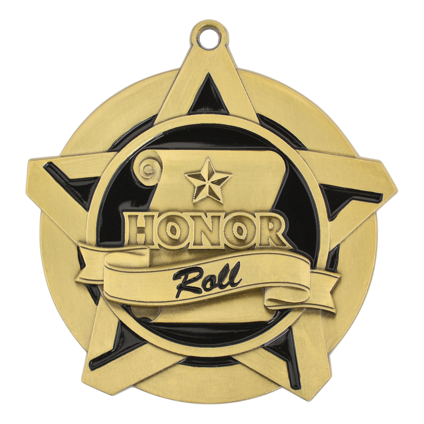 Super Star Honor Roll Medal 2.25" / Gold