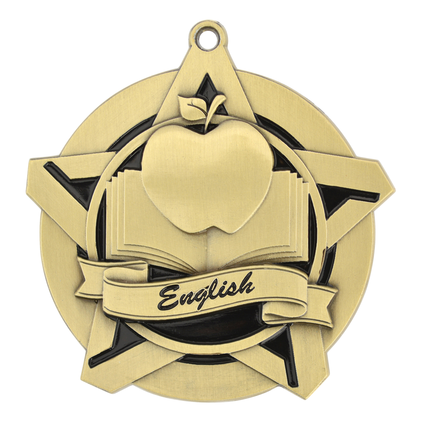 Super Star English Medal 2.25" / Gold