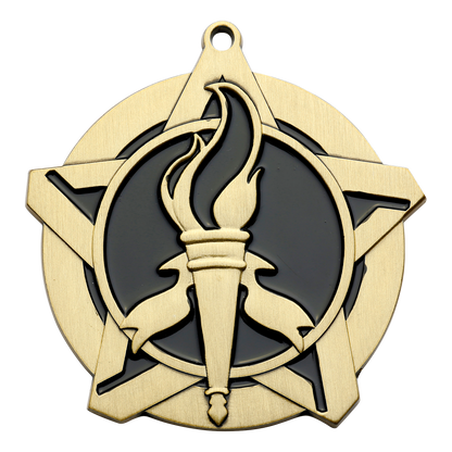 Super Star Victory Medal 2.25" / Gold
