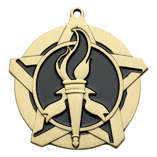 Super Star Victory Medal 2.25" / Gold