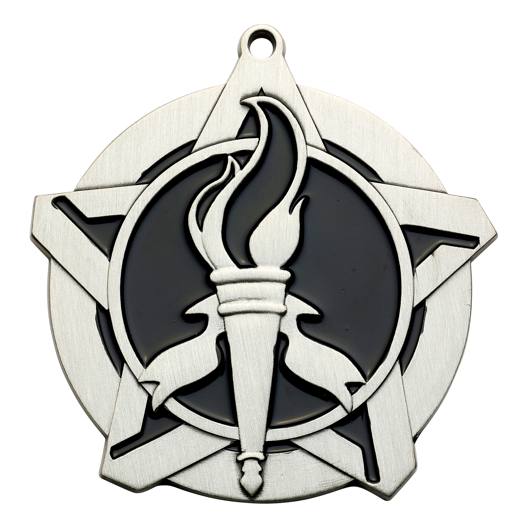 Super Star Victory Medal 2.25" / Silver