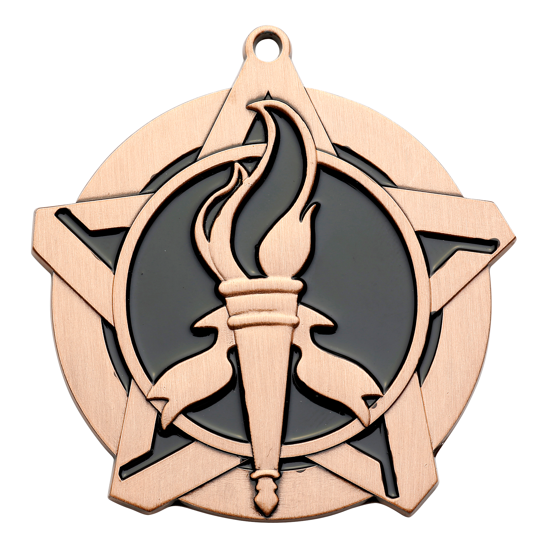 Super Star Victory Medal 2.25" / Bronze (Copper Tone)