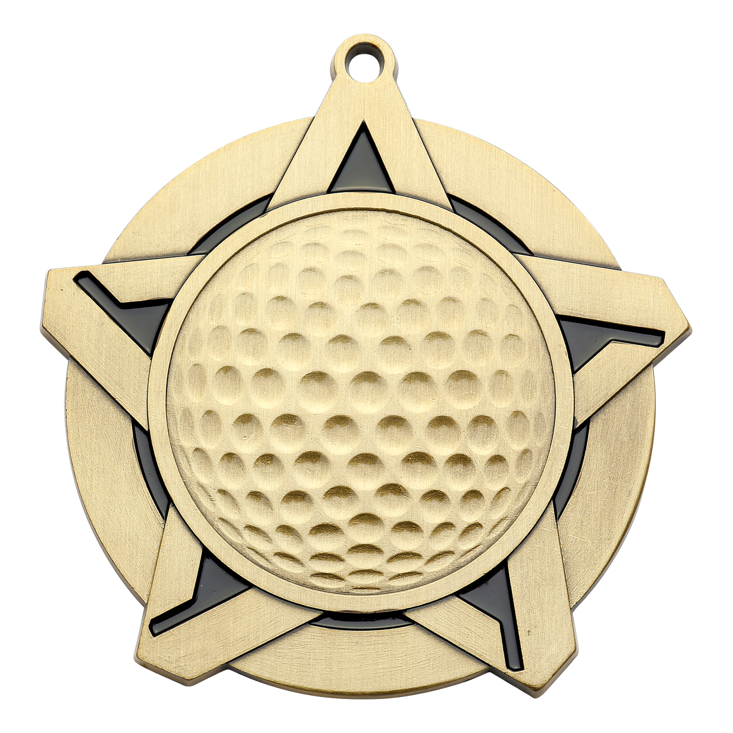 Super Star Golf Medal 2.25" / Gold