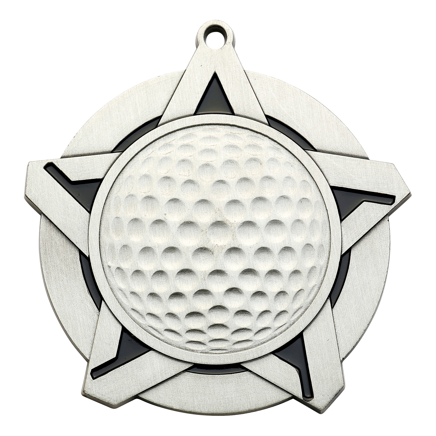 Super Star Golf Medal 2.25" / Silver