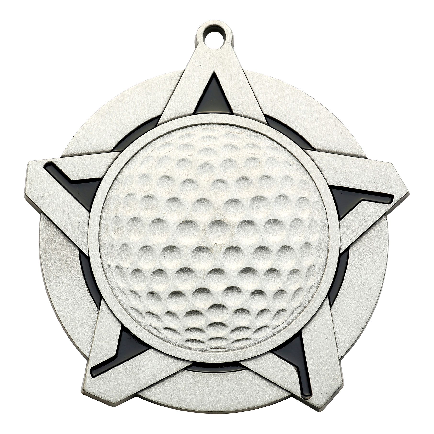 Super Star Golf Medal 2.25" / Silver