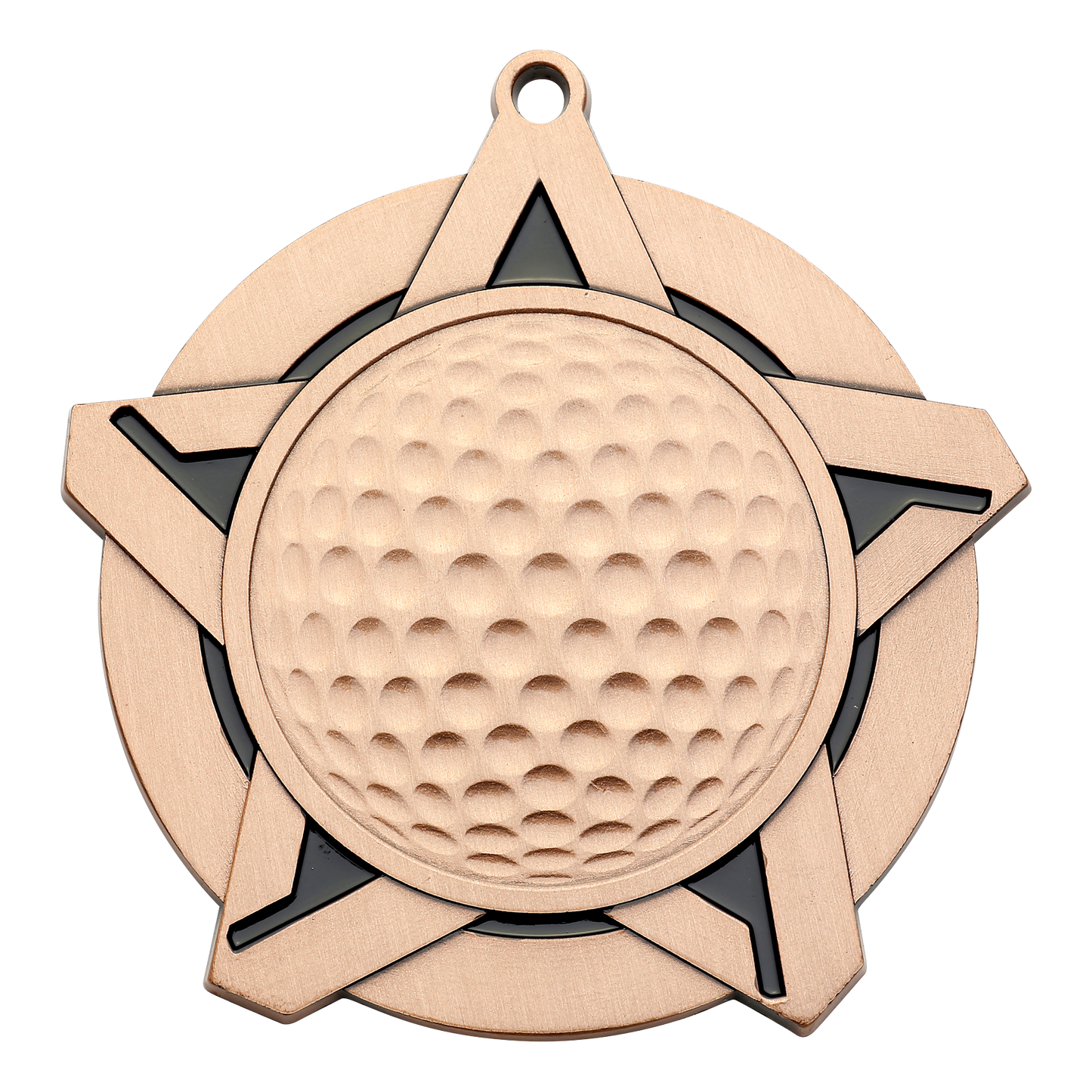 Super Star Golf Medal 2.25" / Bronze (Copper Tone)