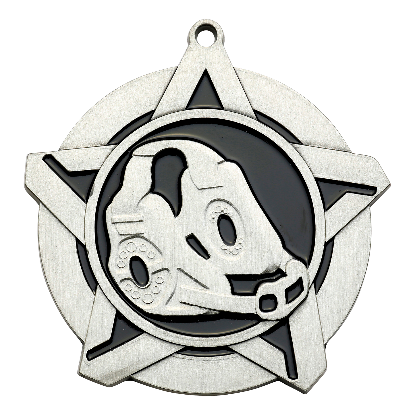 Super Star Wrestling Medal 2.25" / Silver