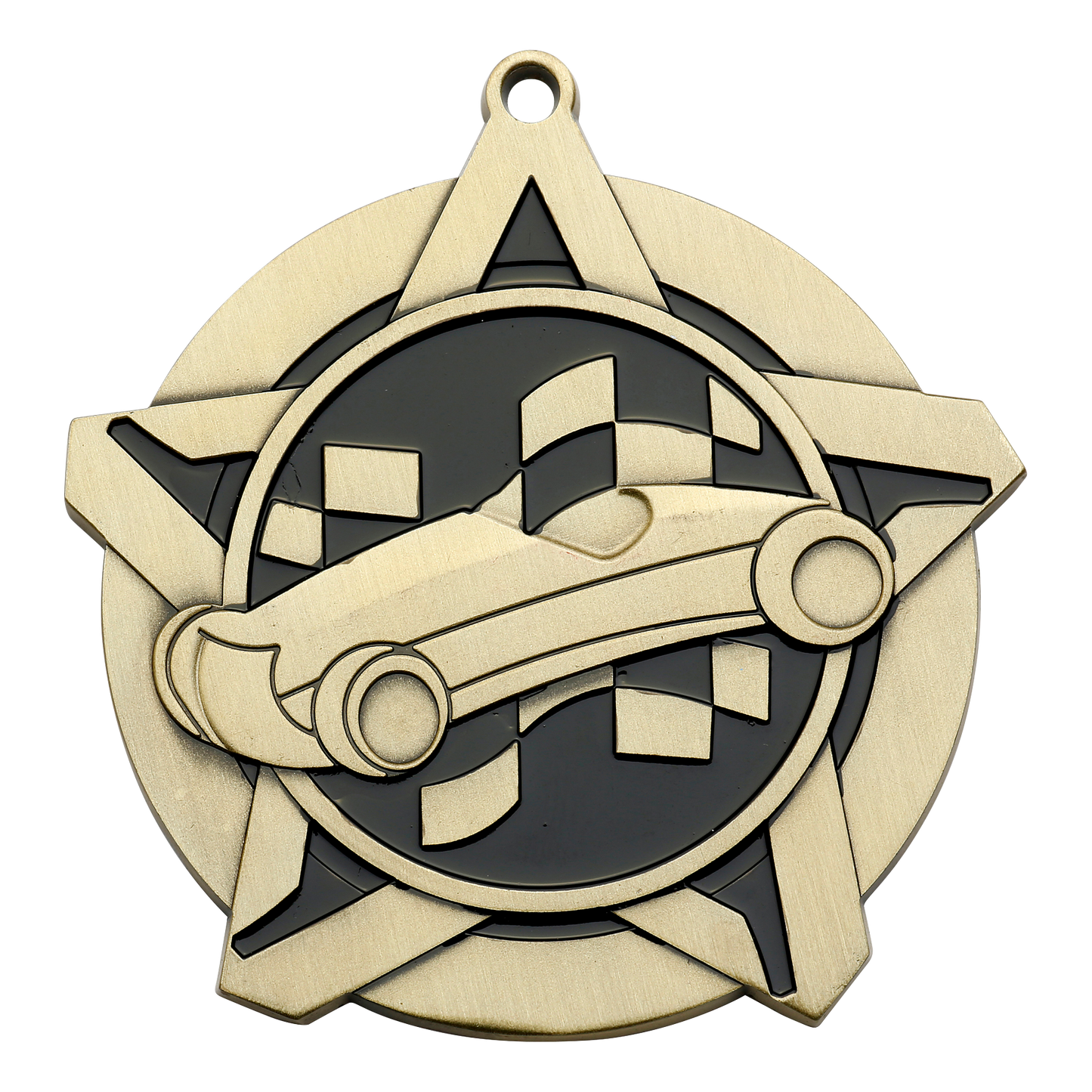 Super Star Pinewood Derby Medal 2.25" / Gold