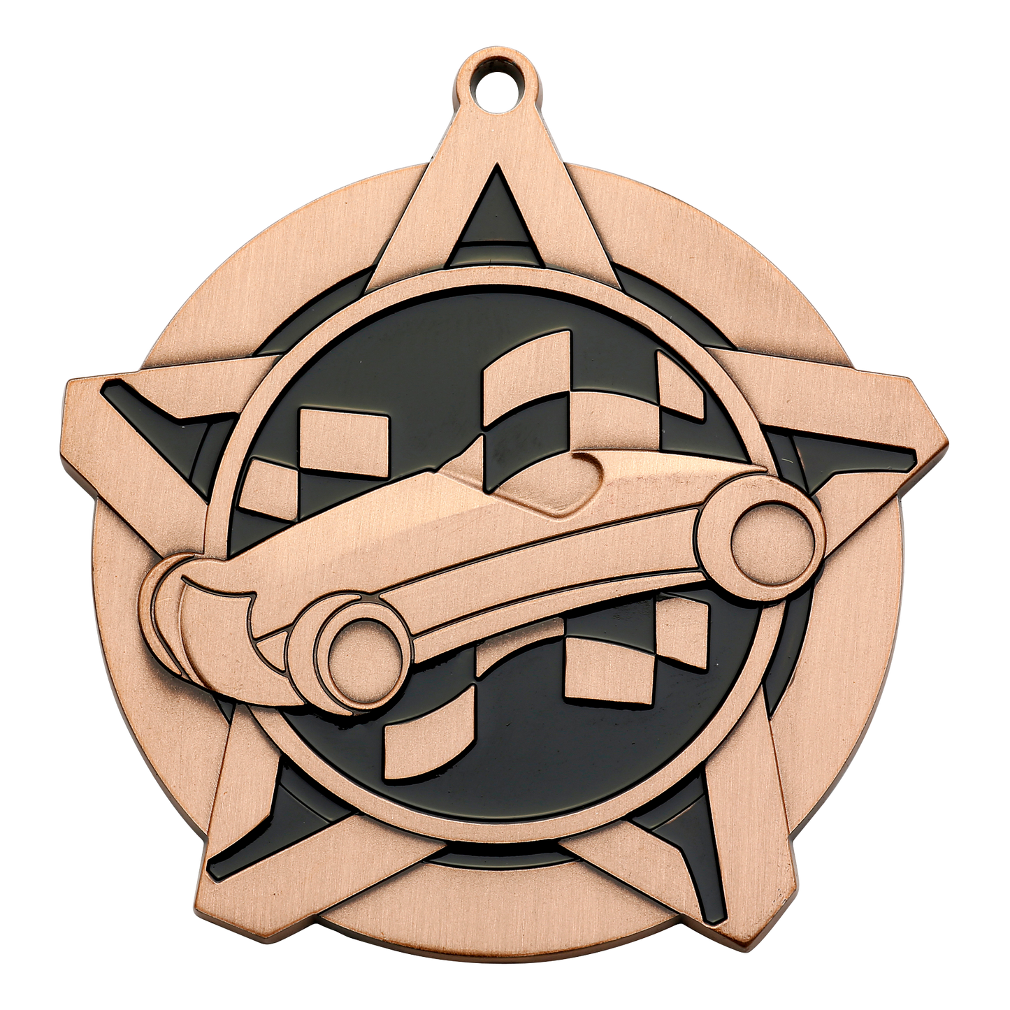 Super Star Pinewood Derby Medal 2.25" / Bronze (Copper Tone)