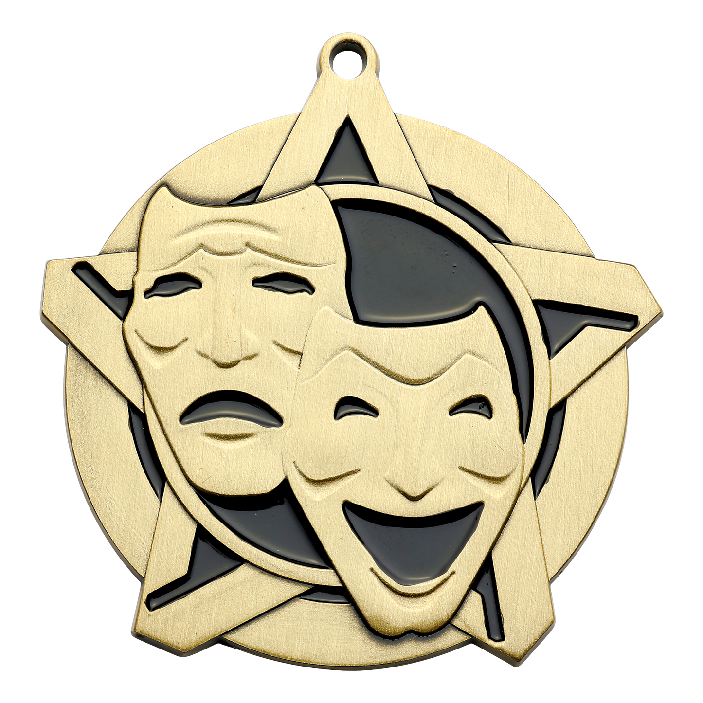 Super Star Drama Medal 2.25" / Gold