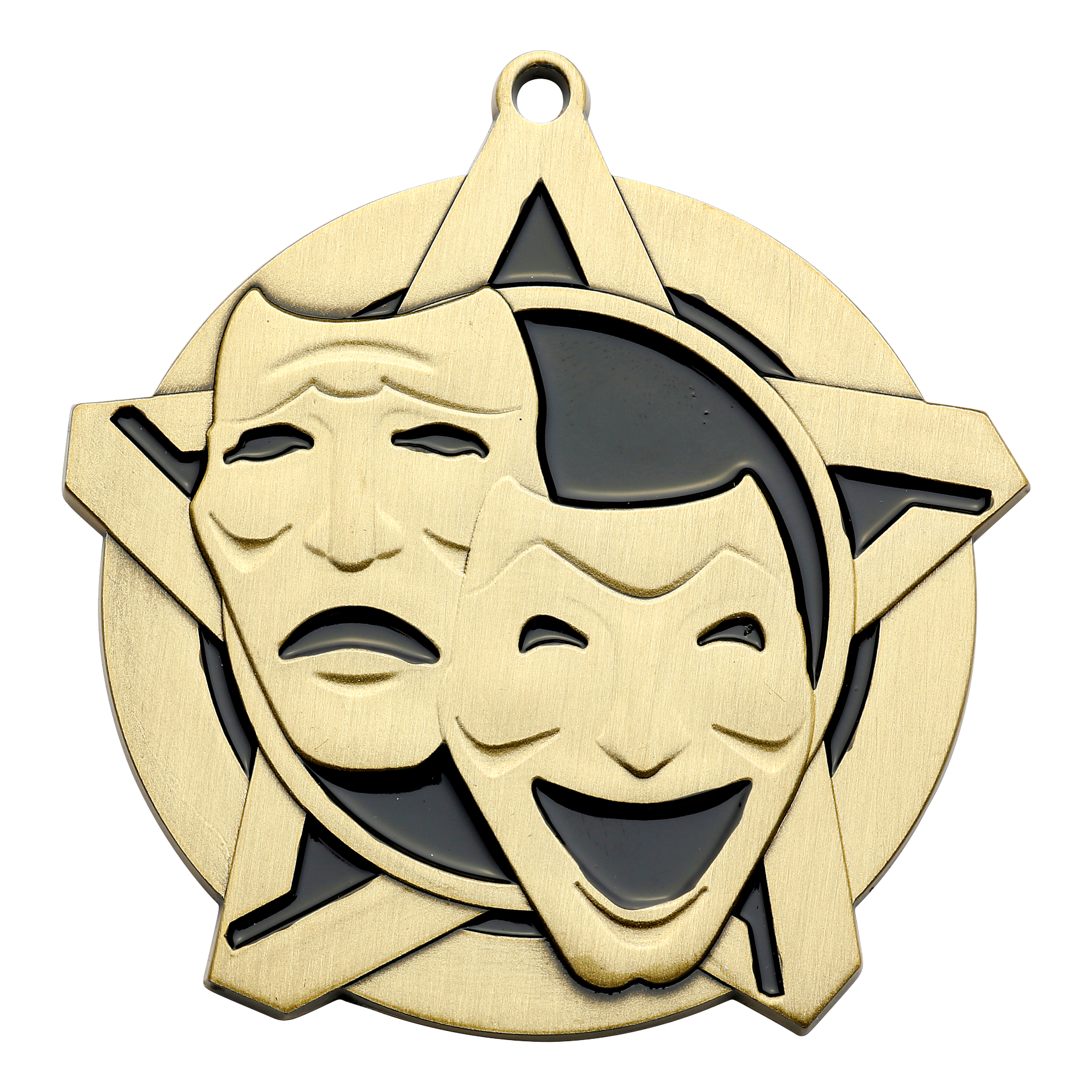 Super Star Drama Medal 2.25" / Gold