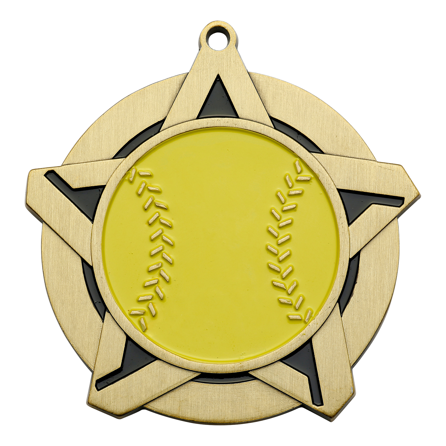 Super Star Softball Medal 2.25" / Gold